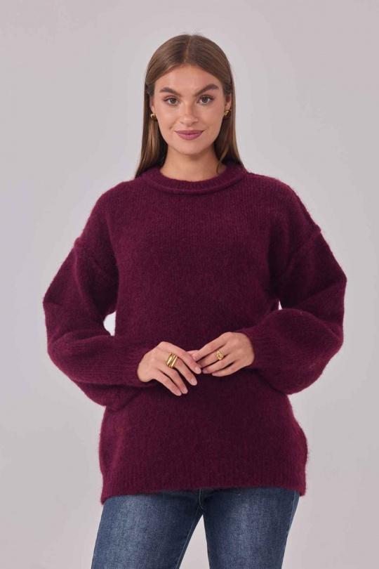 Jumpers Women Burgundy Cherry Paris IY25725 Efashion Paris