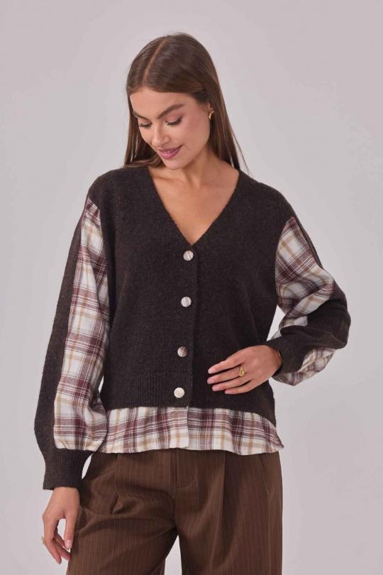 Cárdigans Mujer Chocolate Cherry Paris IY25728 Efashion Paris