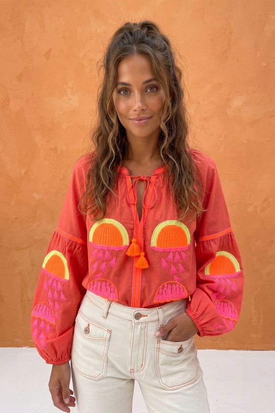 Blouses Femme Blanc Cherry Paris IXJ26113 Efashion Paris