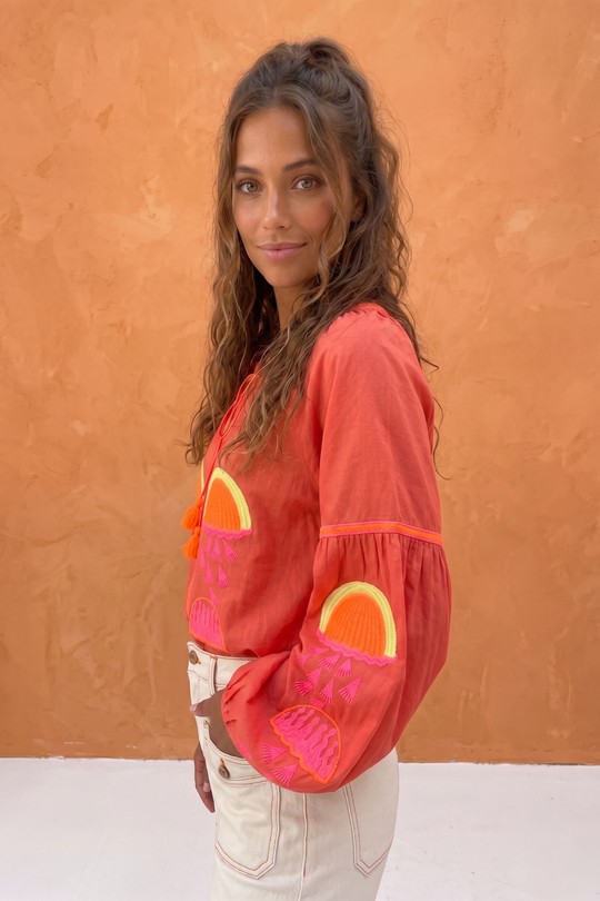 Blouses Femme Blanc Cherry Paris IXJ26113 Efashion Paris