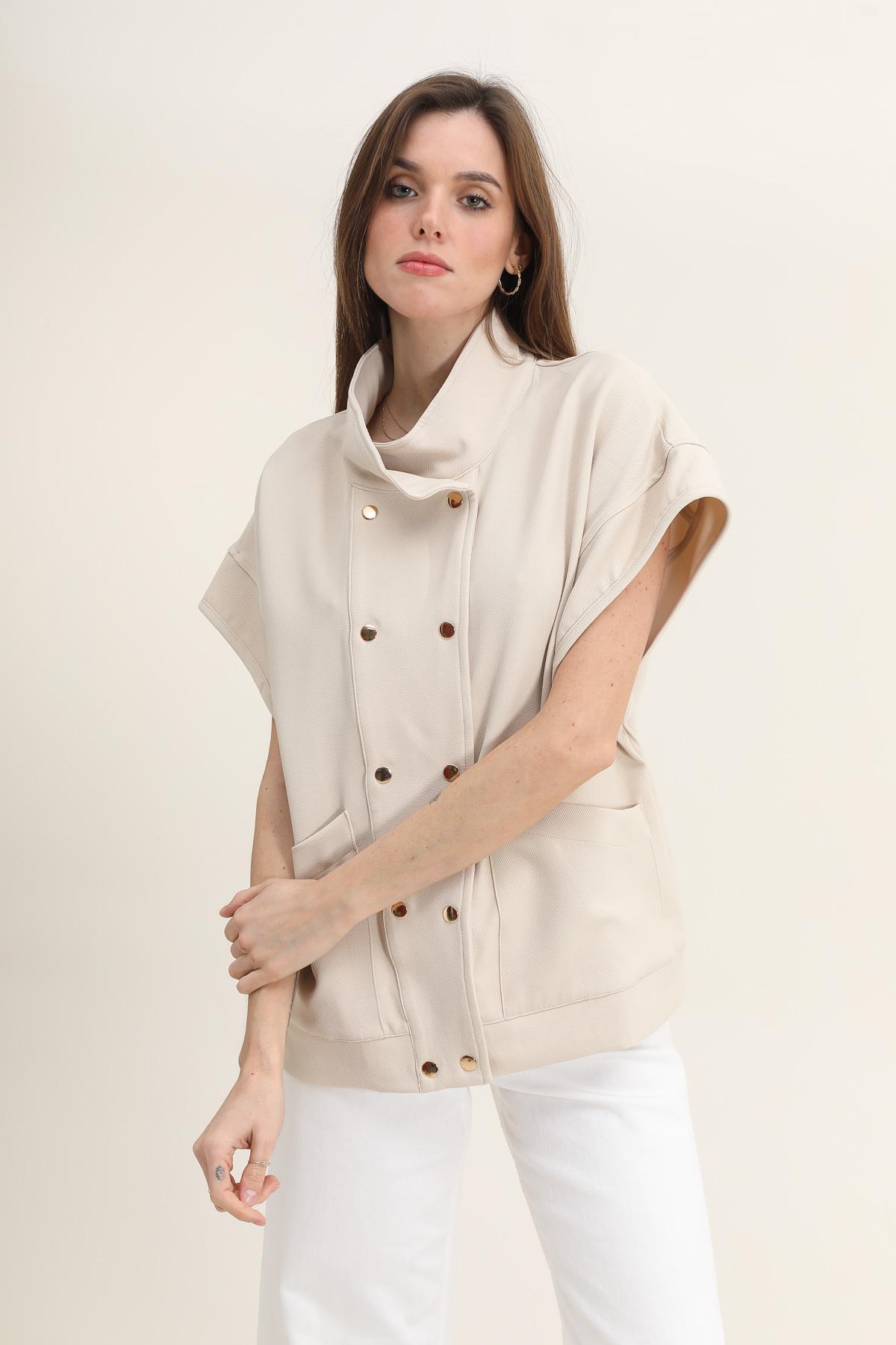 Chaquetas Mujer Beige Cherry Paris IJ24001 #c Efashion Paris
