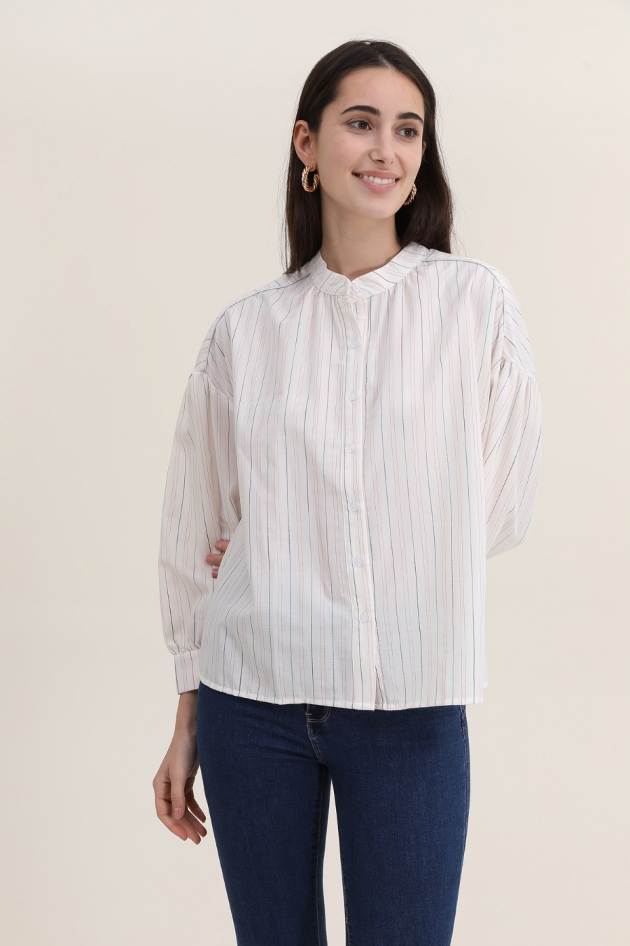 Chemises Femme Blanc Cherry Paris IJ24065 #c Efashion Paris