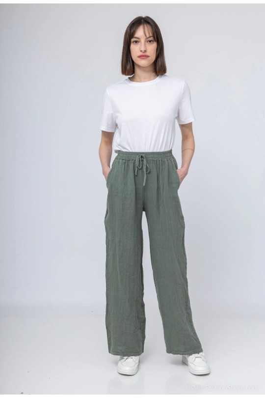 Trousers Women White New sensation  00498 Efashion Paris