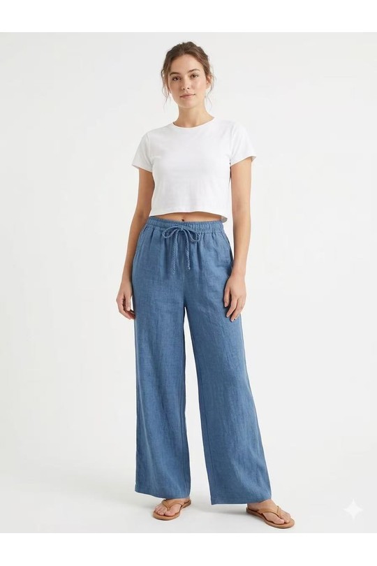 Trousers Women White New sensation  00498 Efashion Paris