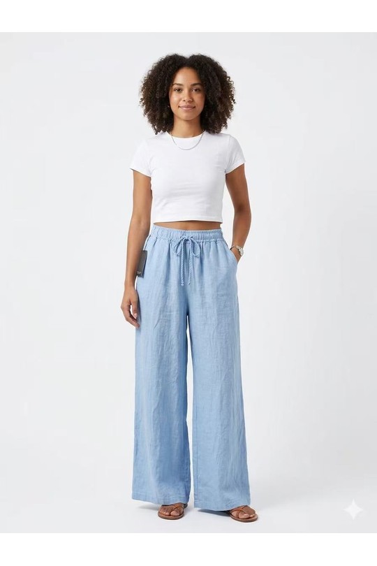 Trousers Women White New sensation  00498 Efashion Paris