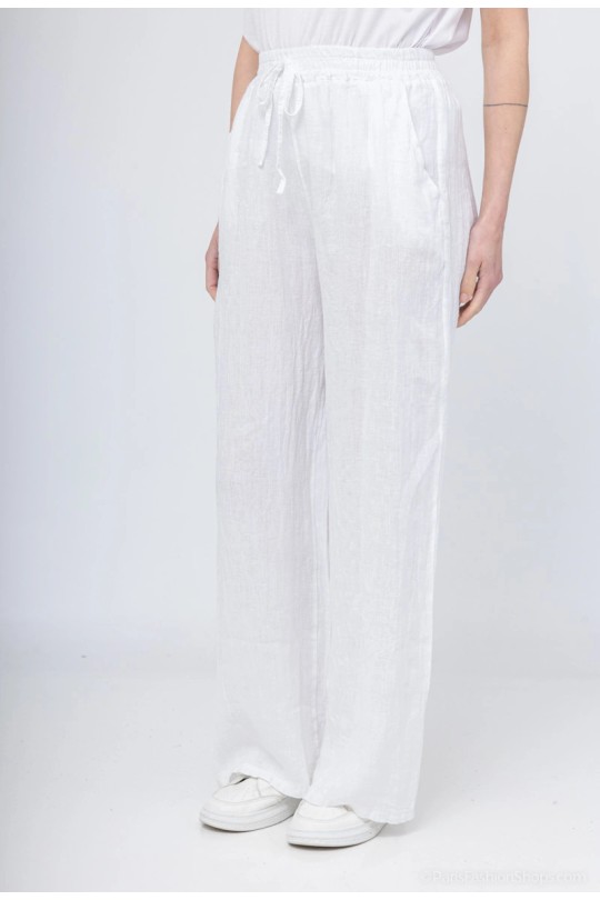 Trousers Women White New sensation  00498 Efashion Paris