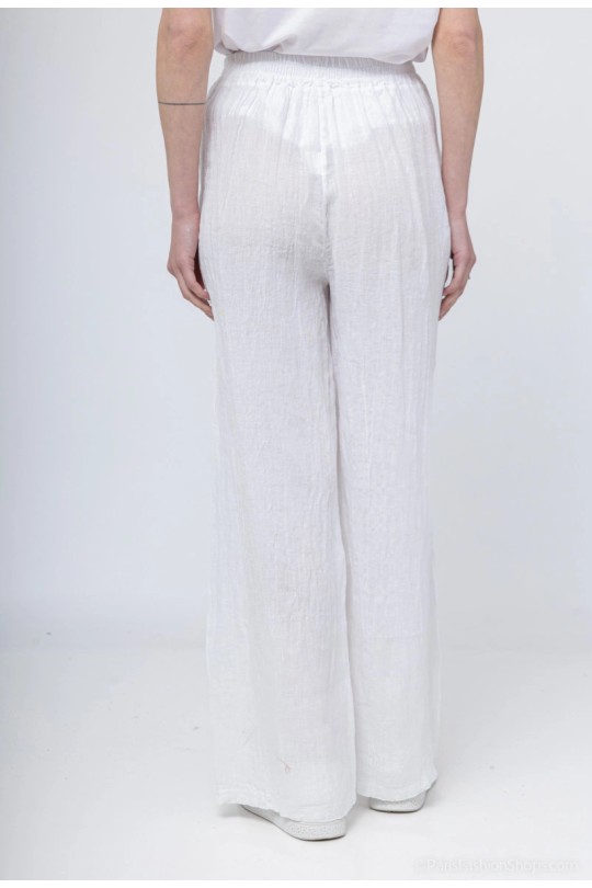 Trousers Women White New sensation  00498 Efashion Paris