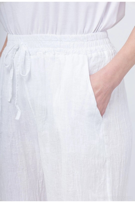 Trousers Women White New sensation  00498 Efashion Paris