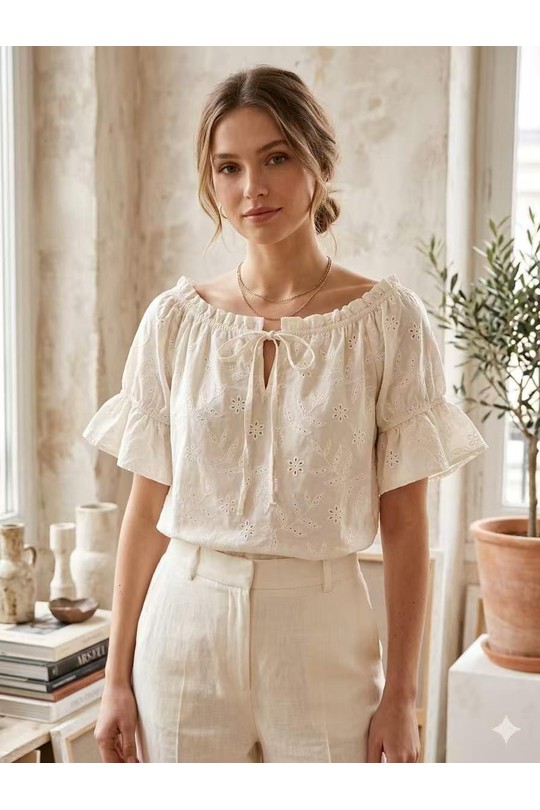 Blouses Femme Blanc New sensation  B268099 Efashion Paris