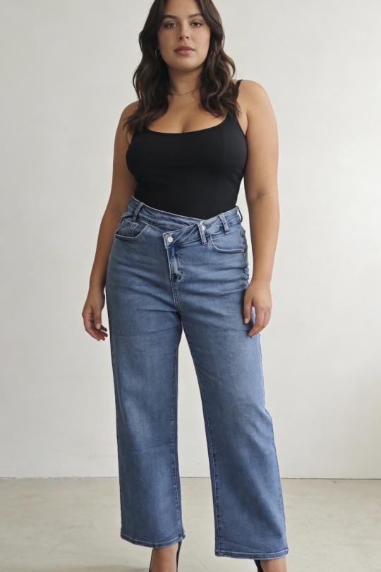 Jeans Femme Bleu clair La Belle H2360 Efashion Paris