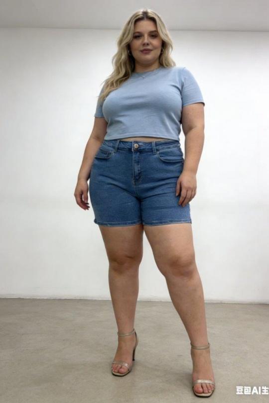 Shorts Femme Bleu clair La Belle HS2338 Efashion Paris