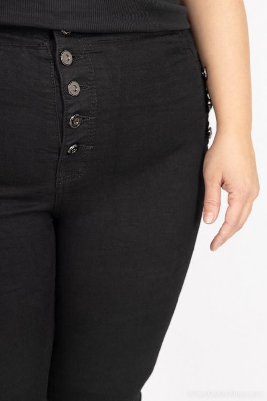 Jeans Femme Noir La Belle H837-2 Efashion Paris