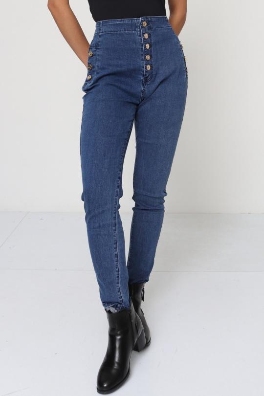 Jeans Femme Bleu jean La Belle H837-4 Efashion Paris