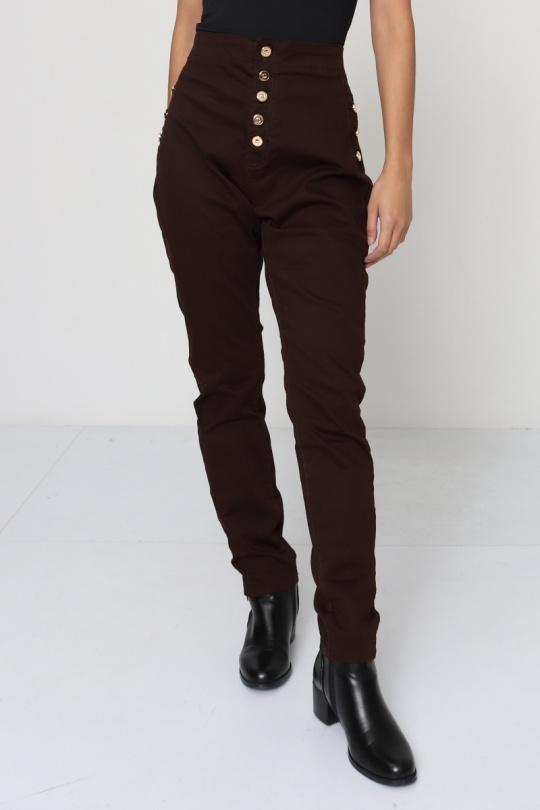 Jeans Femme Chocolat La Belle H837-5 Efashion Paris