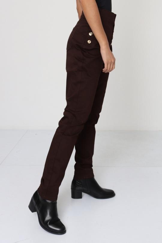 Jeans Femme Chocolat La Belle H837-5 Efashion Paris