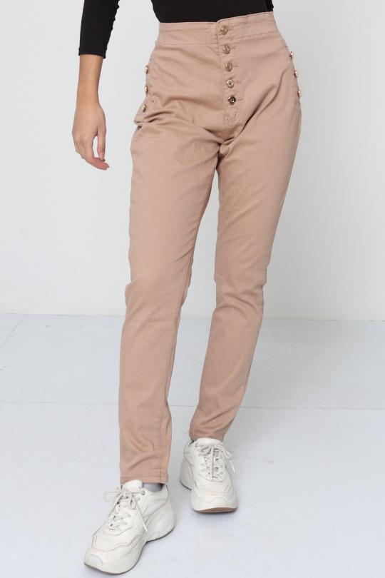 Jeans Femme Taupe La Belle H837-8 Efashion Paris