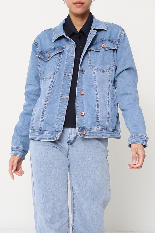 Vestes Femme Bleu jean La Belle H3350-3 Efashion Paris