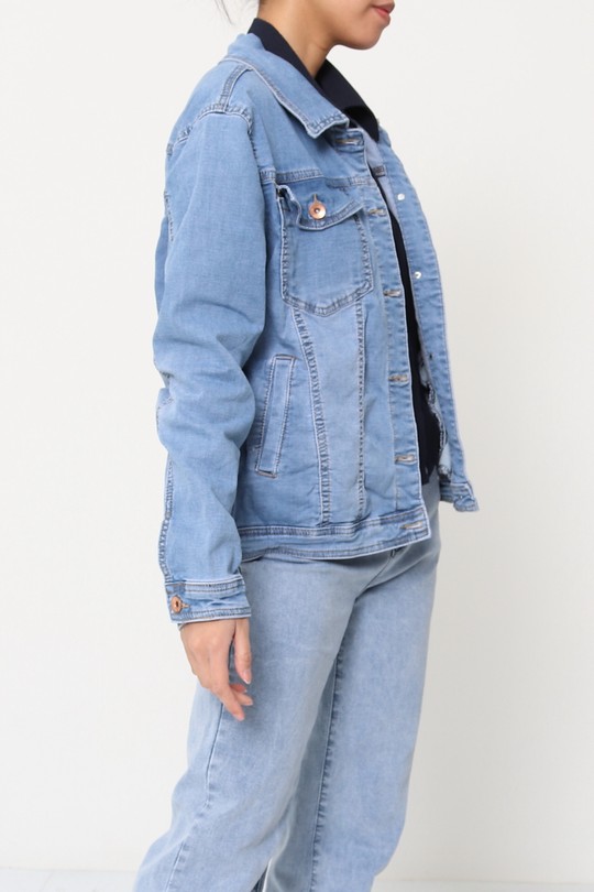 Vestes Femme Bleu jean La Belle H3350-3 Efashion Paris