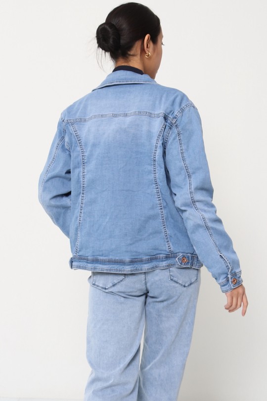 Vestes Femme Bleu jean La Belle H3350-3 Efashion Paris