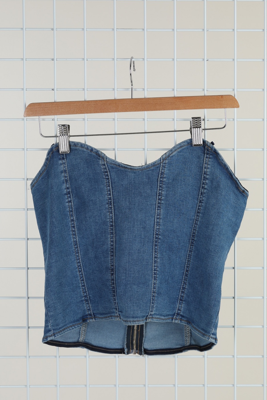 Top Donna Blue La Belle A1749 #c Efashion Paris