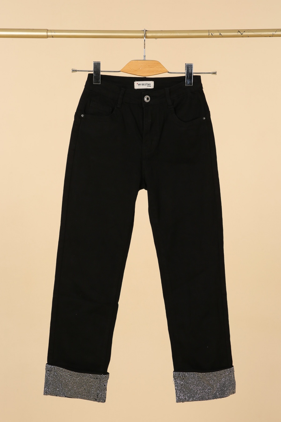 Jeans Femme Noir La Belle 1791-2 #c Efashion Paris
