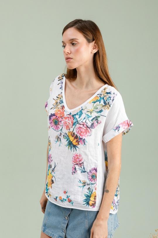 Camicette Donna White Lea & Luc 651/2 Efashion Paris