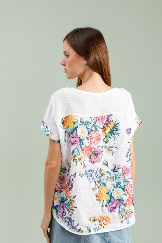 Camicette Donna White Lea & Luc 651/2 Efashion Paris