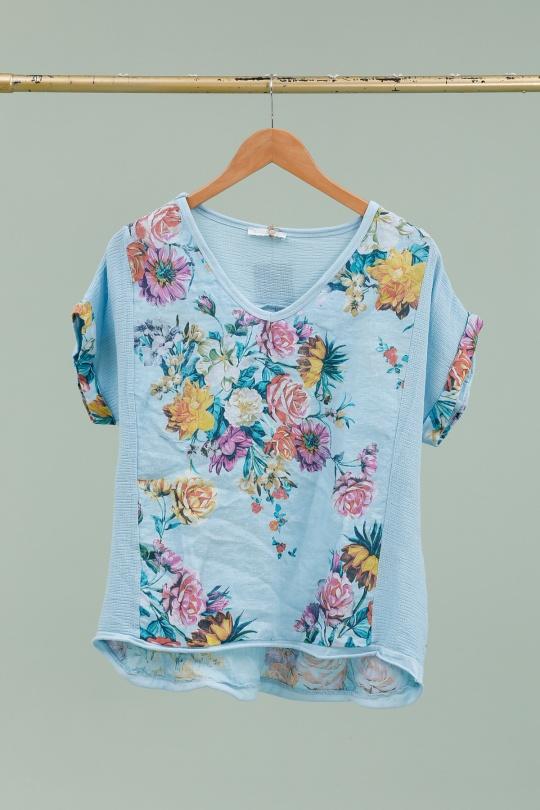 Blouses Femme Bleu ciel Lea & Luc 651/2 Efashion Paris