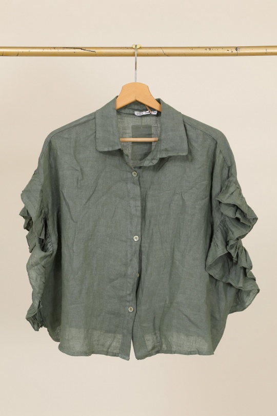 Camicie Donna Green Avocado Lea & Luc 20411 Efashion Paris