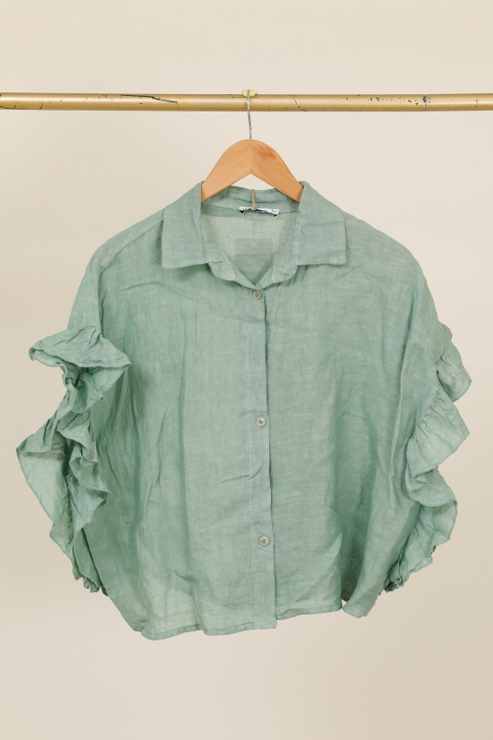 Camicie Donna Green Avocado Lea & Luc 20411 Efashion Paris