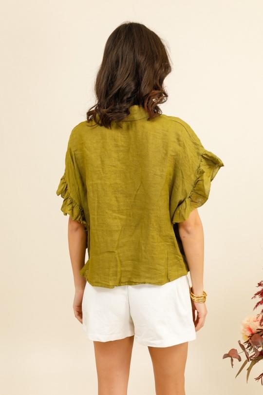 Camicie Donna Green Avocado Lea & Luc 20411 Efashion Paris