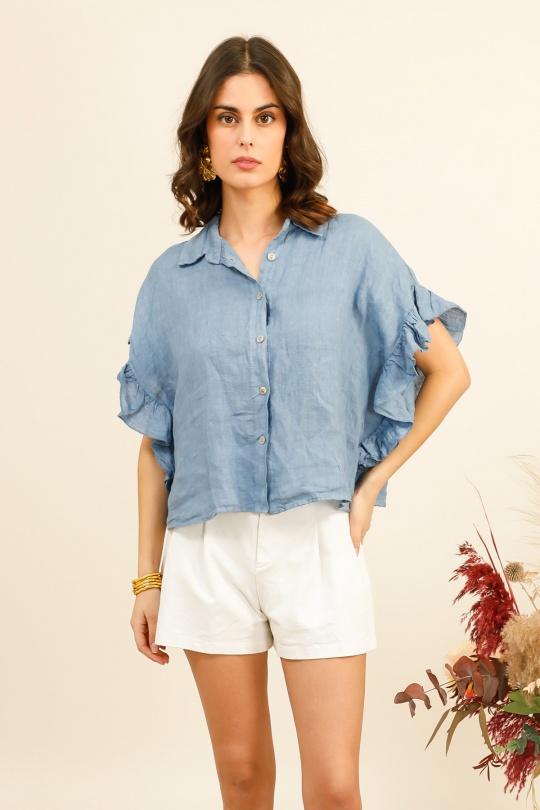 Camicie Donna Green Avocado Lea & Luc 20411 Efashion Paris