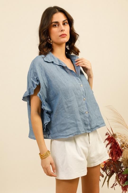 Camicie Donna Green Avocado Lea & Luc 20411 Efashion Paris