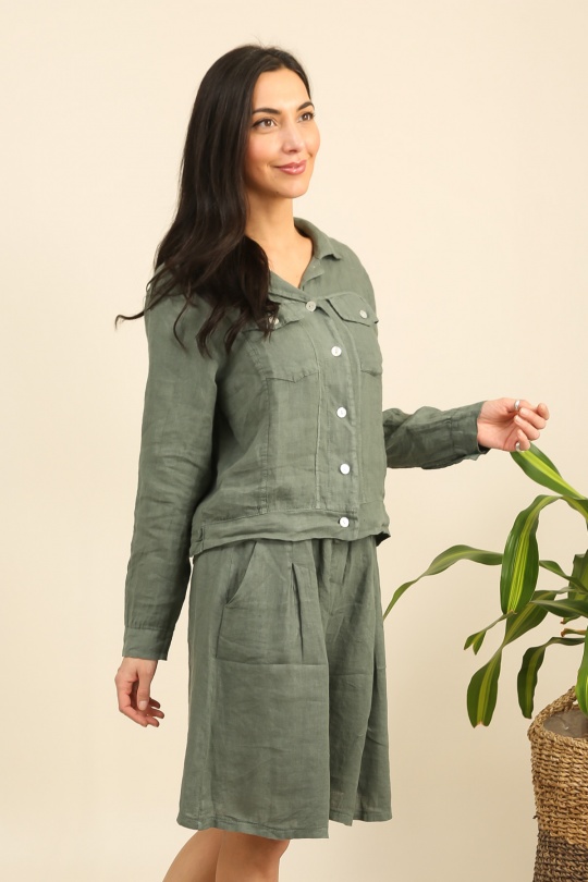 Shorts Donna Khaki Lea & Luc 7781 Efashion Paris