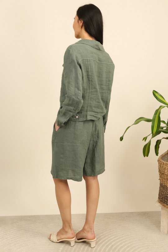 Shorts Donna Khaki Lea & Luc 7781 Efashion Paris