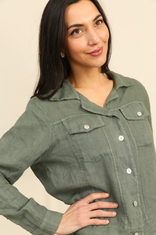 Camicie Donna Khaki Lea & Luc 3870 Efashion Paris