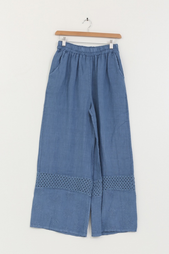 Pantaloni Donna Canard green Lea & Luc 5464 Efashion Paris