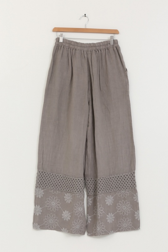 Pantaloni Donna Canard green Lea & Luc 5464 Efashion Paris