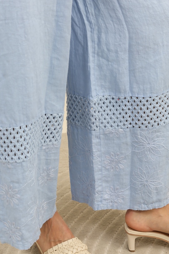 Pantaloni Donna Canard green Lea & Luc 5464 Efashion Paris