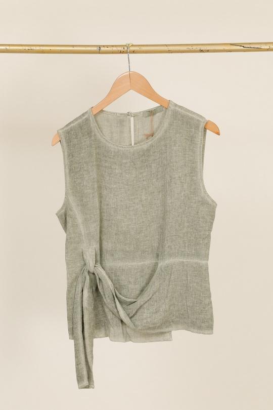 Top Donna Canard green Lea & Luc 5684 Efashion Paris