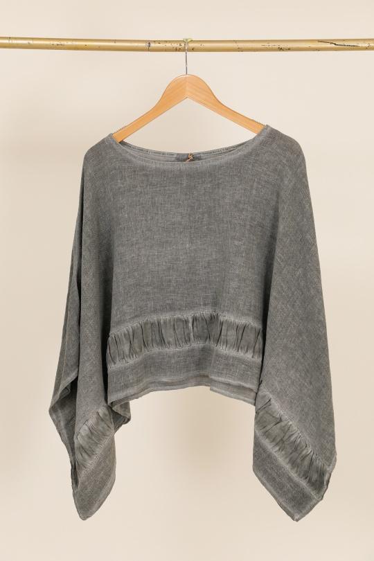 Blouses Femme Gris anthracite Lea & Luc 5708 Efashion Paris