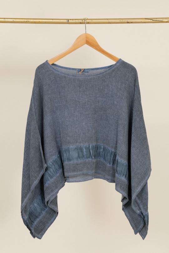 Camicette Donna Royale blue Lea & Luc 5708 Efashion Paris