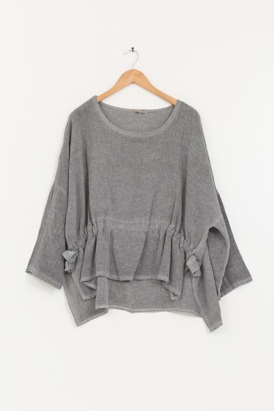 Blouses Femme Gris anthracite Lea & Luc 10612 Efashion Paris