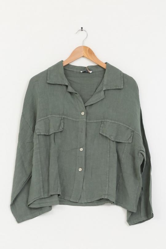 Camicie Donna Green Avocado Lea & Luc 3475 Efashion Paris