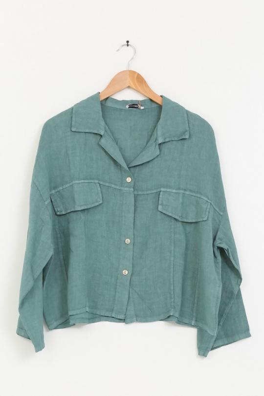 Camicie Donna Green Avocado Lea & Luc 3475 Efashion Paris