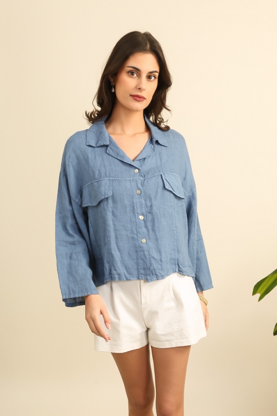 Camicie Donna Green Avocado Lea & Luc 3475 Efashion Paris