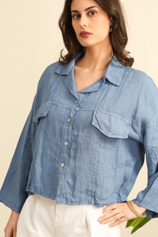 Camicie Donna Green Avocado Lea & Luc 3475 Efashion Paris