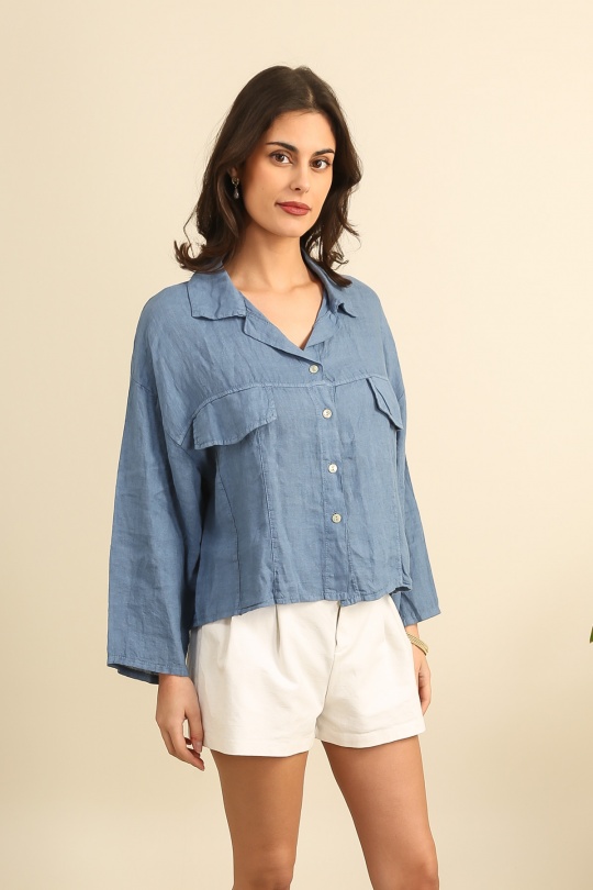 Camicie Donna Green Avocado Lea & Luc 3475 Efashion Paris