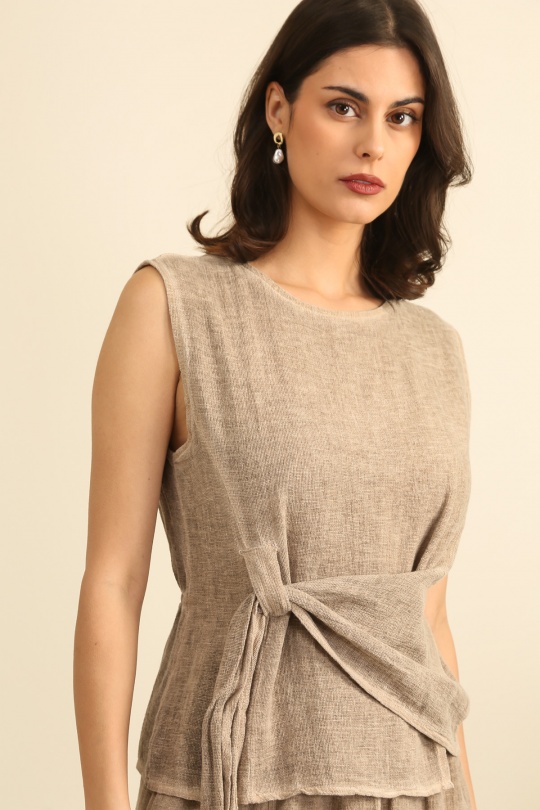 Top Donna Canard green Lea & Luc 5684 Efashion Paris