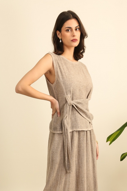 Top Donna Canard green Lea & Luc 5684 Efashion Paris